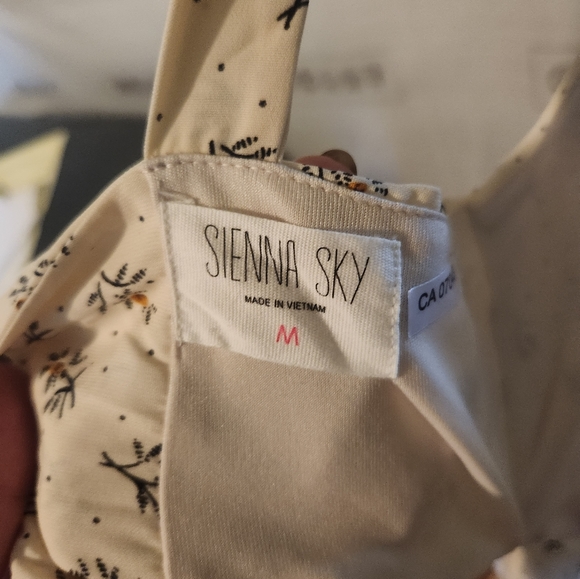 Sienna Sky Floral Romper Pant with Tie Back - Picture 6 of 6